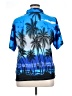 Assorted Brands Tropical Blue Short Sleeve Blouse Size XL - photo 2