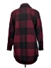 BB Dakota Plaid Burgundy Coat Size S - photo 2