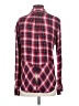 Sam Edelman 100% Rayon Plaid Burgundy Long Sleeve Button-Down Shirt Size S - photo 2