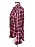 Sam Edelman 100% Rayon Plaid Burgundy Long Sleeve Button-Down Shirt Size S - photo 5