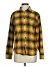 Gap 100% Cotton Plaid Yellow Long Sleeve Button-Down Shirt Size S - photo 1