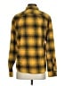 Gap 100% Cotton Plaid Yellow Long Sleeve Button-Down Shirt Size S - photo 2