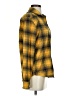 Gap 100% Cotton Plaid Yellow Long Sleeve Button-Down Shirt Size S - photo 4
