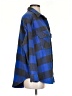 Aerie Plaid Blue Long Sleeve Button-Down Shirt Size S - photo 4