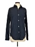 Current/Elliott Blue Long Sleeve Button-Down Shirt Size XS (0) - photo 1
