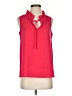 J.Crew 100% Polyester Red Sleeveless Blouse Size 4 - photo 1