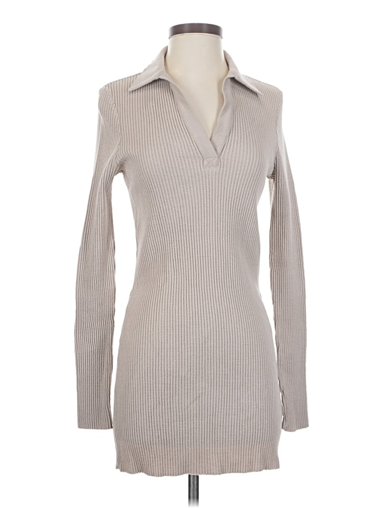 Pre-owned The Range Casual Dress In Gray