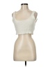 Hazel 100% Polyester Ivory Tank Top Size M - photo 1