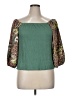 W5 Green 3/4 Sleeve Blouse Size XL - photo 1