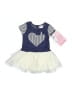 Nannette Hearts Blue Dress Size 2T - photo 1