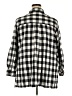 Lane Bryant Checkered-gingham Black 3/4 Sleeve Button-Down Shirt Size 18 - 20 Plus - photo 2