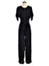 J.Crew 100% Viscose Stripes Black Jumpsuit Size 2 - photo 1