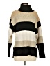 A New Day Stripes Tan Turtleneck Sweater Size S - photo 1