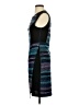 BCBGMAXAZRIA Graphic Blue Cocktail Dress Size XS - photo 5