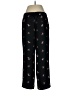 Ann Taylor 100% Polyester Print Black Casual Pants Size M - photo 2
