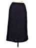 Koos 100% Wool Chevron-herringbone Blue Casual Skirt Size 8 - photo 1