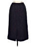 Koos 100% Wool Chevron-herringbone Blue Casual Skirt Size 8 - photo 2