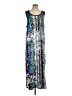 Kimberly Goldson 100% Polyester Graphic Silver Cocktail Dress Size 12 - photo 1