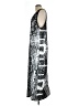 Kimberly Goldson 100% Polyester Graphic Silver Cocktail Dress Size 12 - photo 5