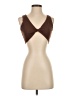 Line & Dot Brown Tank Top Size XS - photo 1