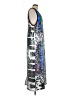 Kimberly Goldson 100% Polyester Graphic Silver Cocktail Dress Size 12 - photo 4