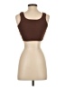 Line & Dot Brown Tank Top Size XS - photo 2