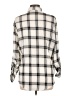 Lumiere 100% Cotton Plaid Silver Long Sleeve Button-Down Shirt Size L - photo 2