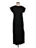 MNG Solid Black Casual Dress Size 4 - photo 1