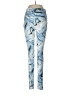 Forever 21 Print Blue Active Pants Size M - photo 1