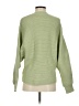 Lush Solid Green Pullover Sweater Size S - photo 2