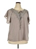 Unbranded Gray Short Sleeve Blouse Size XXL - photo 1