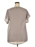 Unbranded Gray Short Sleeve Blouse Size XXL - photo 2