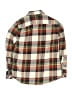 Crewcuts Outlet 100% Cotton Plaid Tan Long Sleeve Button-Down Shirt Size 10 - photo 2