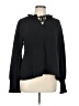 Aqua 100% Polyester Black Long Sleeve Blouse Size L - photo 1