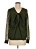 Shein 100% Polyester Green Long Sleeve Blouse Size 6 - photo 1
