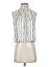 Banana Republic 100% Polyester Silver Sleeveless Blouse Size XS - photo 1