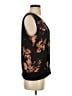 CAbi 100% Polyester Black Sleeveless Blouse Size S - photo 4