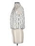 Banana Republic 100% Polyester Silver Sleeveless Blouse Size XS - photo 5