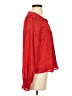 Sunday in Brooklyn 100% Polyester Red Long Sleeve Blouse Size S - photo 4