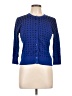 Spense Blue 3/4 Sleeve Button-Down Shirt Size L - photo 1