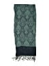 Quagga 100% Viscose Paisley Teal Blue Scarf One size - photo 2
