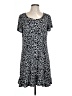 Halogen Animal Print Black Casual Dress Size L - photo 1