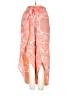 Bershka Paisley Orange Casual Pants Size XS - photo 1
