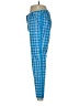 Puma 100% Cotton Plaid Blue Ivory Casual Pants Size 6 - photo 5