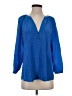 Joie 100% Silk Blue Long Sleeve Silk Top Size XS - photo 1