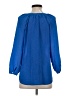 Joie 100% Silk Blue Long Sleeve Silk Top Size XS - photo 2