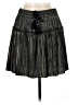 A.L.C. 100% Polyester Metallic Black Casual Skirt Size 6 - photo 1