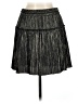 A.L.C. 100% Polyester Metallic Black Casual Skirt Size 6 - photo 2