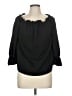 Lulus 100% Polyester Black 3/4 Sleeve Blouse Size M - photo 1