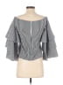 Endless Rose 100% Cotton Checkered-gingham Black 3/4 Sleeve Blouse Size XS - photo 2